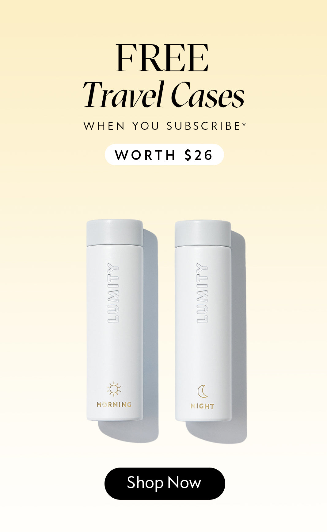 Free Lumity Supplement Travel Cases when you subscribe - Shop now