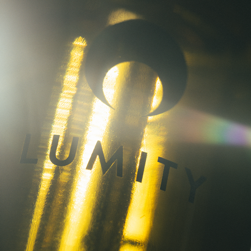 Close-up of Lumity Skin Nutrients Body Oil Bottle 