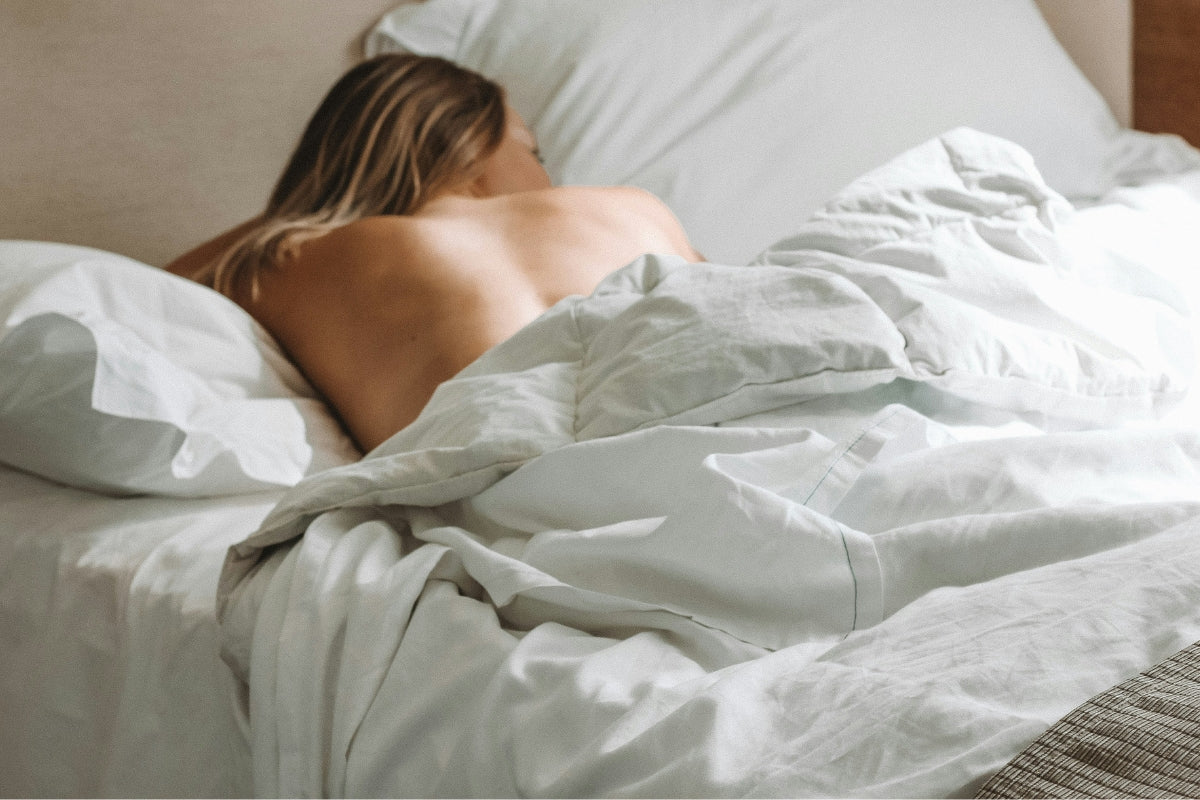 Photo of woman asleep in bed