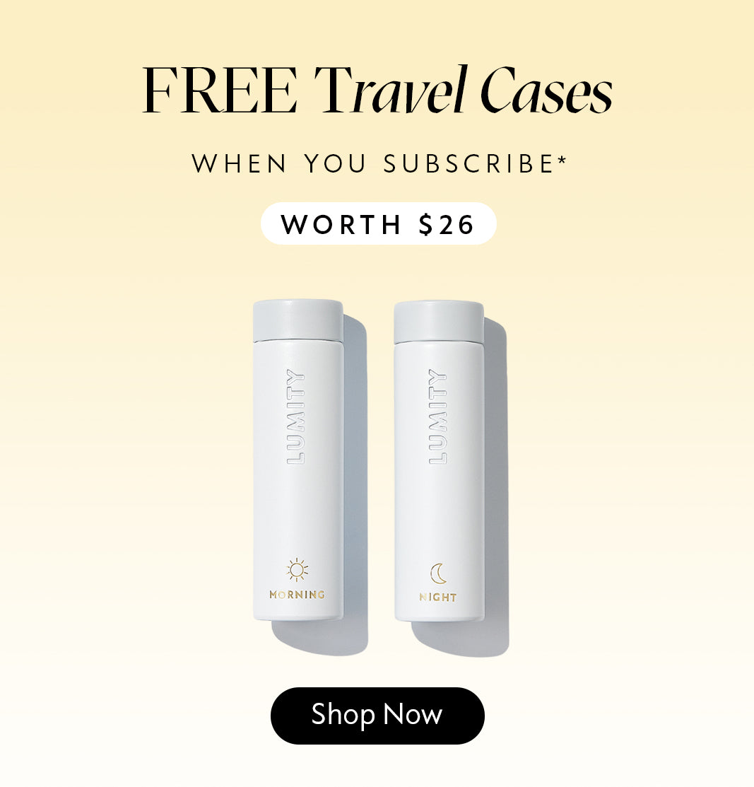 Free Travel Cases when you subscribe - Shop now